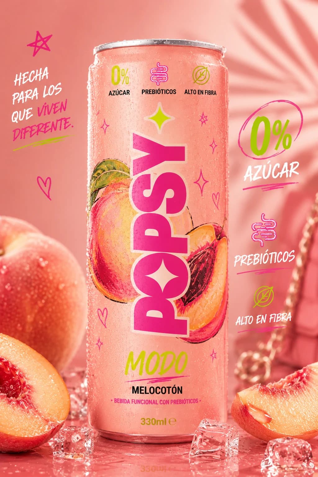 Lata POPSY MODO sabor Melocotón