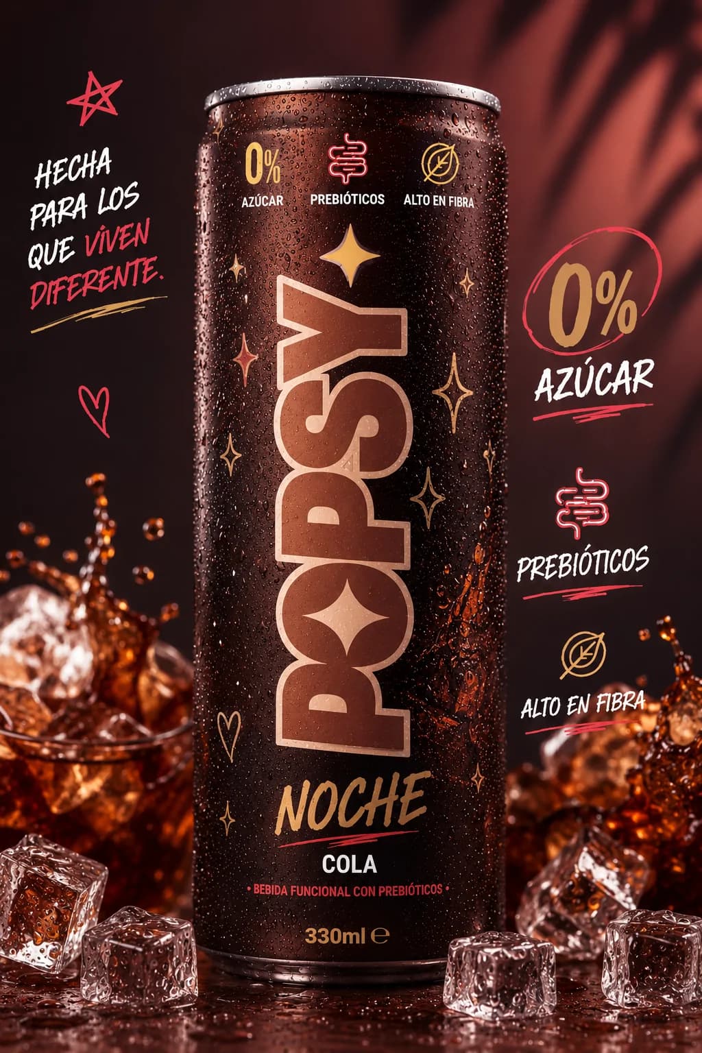 Lata POPSY NOCHE sabor Cola