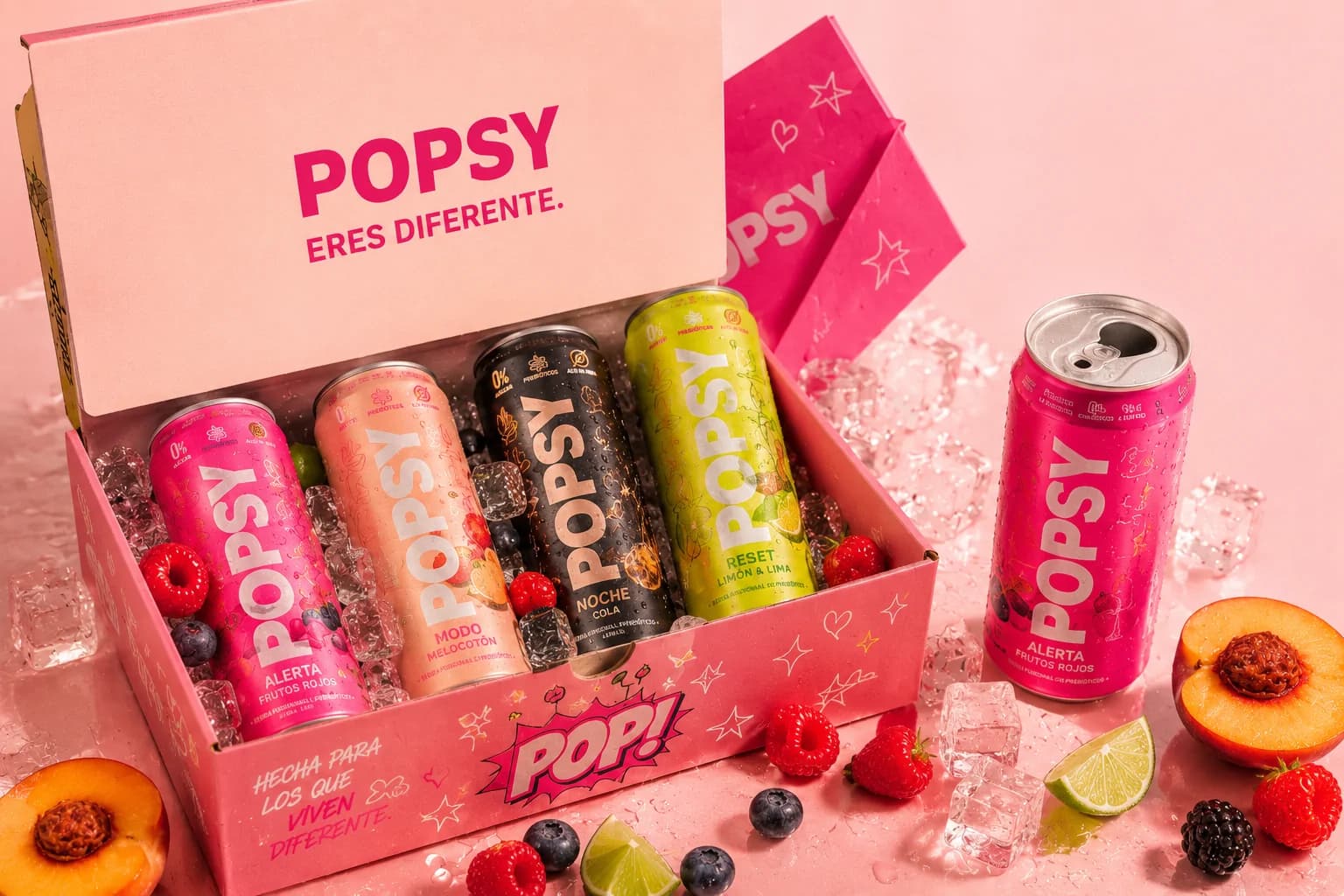 Pack POPSY de acceso anticipado con 8 sabores